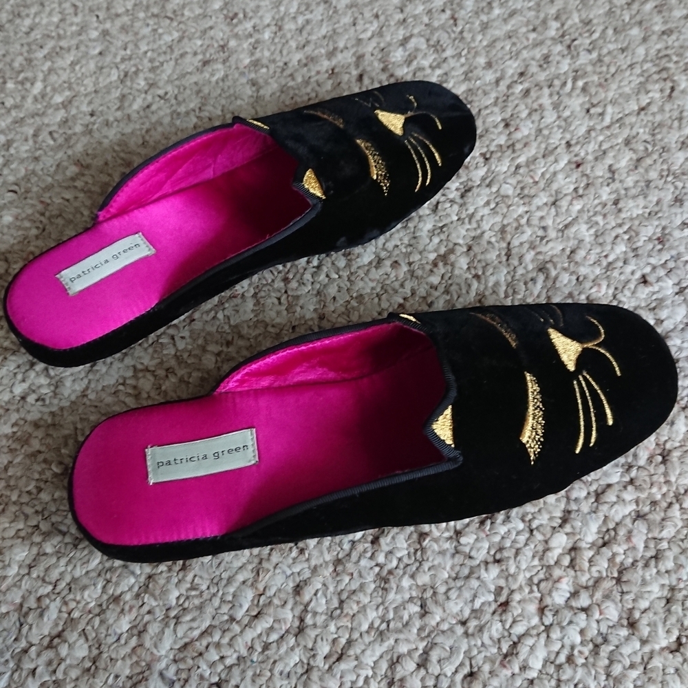 Patricia Green Cozy Kitty Slippers SIZE 8